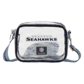 nfl seattle seahawks clear crossbody stadium bag
