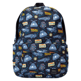 back to the future 40th anniversary all-over print full-size backpack