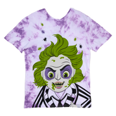 beetlejuice & lydia deetz reversible tie-dye unisex tee