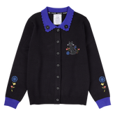 coraline floral cat collared cardigan