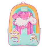 minions fluffy unicorn rainbow mini backpack