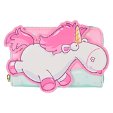 minions fluffy unicorn rainbow glitter zip around wallet