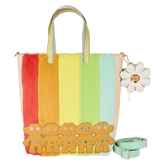 classic trolls plush glitter tote crossbody bag with coin bag