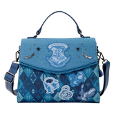 harry potter hogwarts denim crossbody bag