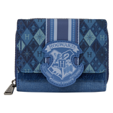 harry potter hogwarts denim tri-fold wallet