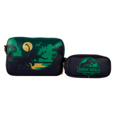 jurassic world jungle dinosaur silhouette sling crossbody bag with coin bag