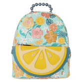 loungefly tropical lemon floral mini backpack