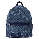 loungefly faux denim mini backpack