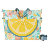 loungefly tropical lemon floral convertible backpack & tote crossbody bag