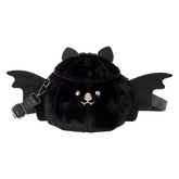 loungefly plush bat figural crossbody bag
