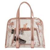 loungefly clear floral crossbody bag with coin bag
