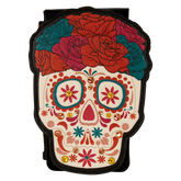 loungefly día de los muertos sugar skull large card holder