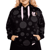 minnie mouse floral rock the dots unisex hoodie
