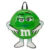 loungefly x m&m's green character cosplay chocolate scented mini backpack