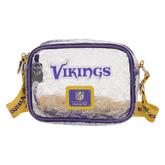 nfl minnesota vikings clear crossbody stadium bag
