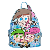 nycc limited edition the fairly oddparents timmy, cosmo, & wanda glow mini backpack