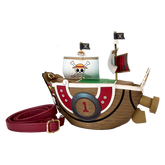 one piece thousand sunny ship figural crossbody bag
