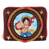 one piece luffy zip around wallet