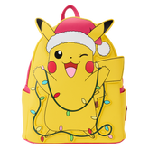 pokémon santa pikachu string lights light up mini backpack