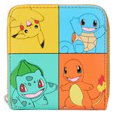 pokémon color block starters zip around wallet