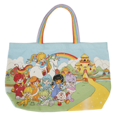 rainbow brite™ the color kids rainbow handle canvas tote bag