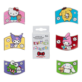 sanrio hello kitty & friends color block mystery box pin