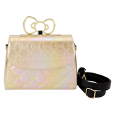 sanrio hello kitty 50th anniversary metallic gold crossbody bag
