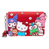 sanrio hello kitty & friends color block crossbody bag