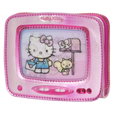 sanrio exclusive hello kitty vintage tv lenticular zip around wallet