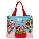 sanrio hello kitty & friends x strawberry shortcake canvas tote bag