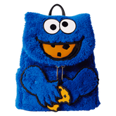 sesame street cookie monster plush cosplay mini backpack with coin bag