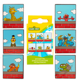 sesame street neighborhood friends mystery box pin