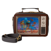 sesame street lenticular retro tv triple lenticular crossbody bag