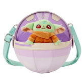 the mandalorian grogu figural pod plush crossbody bag