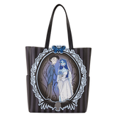 corpse bride victor & emily tote bag