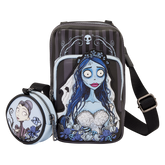 corpse bride emily sling crossbody bag with coin bag