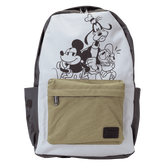 mickey & friends canvas full-size backpack