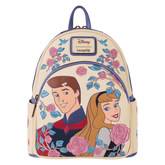 sleeping beauty princess aurora & prince phillip floral mini backpack