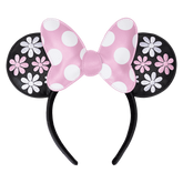 minnie mouse floral rock the dots ear headband