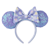 minnie mouse exclusive iridescent all-over print sequin ear headband