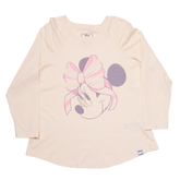 minnie mouse lace detail unisex raglan tee