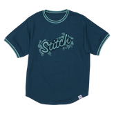 stitch patch unisex ringer tee