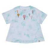 mickey & friends hot air balloon tie-dye swing tee