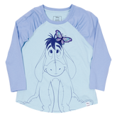 winnie the pooh eeyore unisex raglan tee