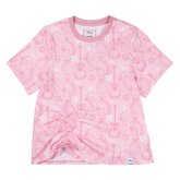 hannah montana drawstring hem all-over print unisex tee