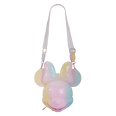 minnie mouse pastel tie-dye molded figural crossbody bag