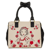 snow exclusive white roses tote crossbody bag