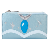 the princess and the frog tiana blue gown glitter cosplay flap wallet