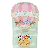 mickey & friends hot air balloon flap wallet