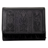 disney villains stained glass trifold wallet